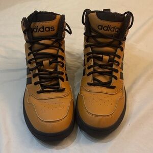 adidas Brown and Black High-Top Sneakers